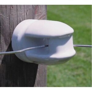 Zareba MP-1929 Electric Fence Insulators, Porcelain, Screw-In