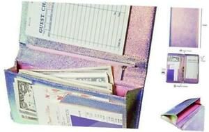 Server Book with Zipper Pocket, 5 X 9 Waitress Book, Magnetic iridescent A