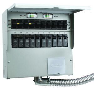 Reliance Controls A510C 50-Amp 10-Circuit 2 Manual Transfer Switch