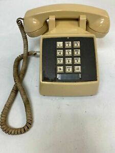 VINTAGE COMDIAL PHONE Model 2500-AS Beige Touchtone Desk Model