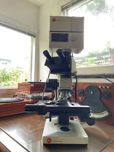 Leitz Ergolux AMC Inspection Microscope and Leitz MPV-SP Film Measurer
