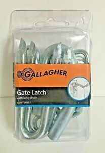 Gallagher Gate Latch w/ Chain 2 Stapes Standard F1202U Farm Animal Control NEW