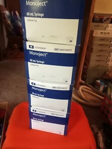 Lot of 20 New Unopened Coviden Monoject 60 mL Syringes (Catheter Tip)
