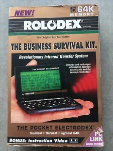 1990 Pocket Electrodex 64k memeory by Rolodex in box!