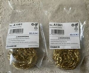 (2 pack) - Hakko A1561 Replacement Cleaning Wire for FH-888 - Genuine New/Sealed