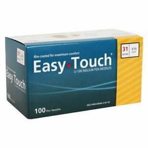 Easy Touch 831361 Pen Needles 31 Gauge, 3/16&#034;
