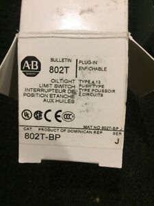 New!! Allen Bradley 802T-BP Ser J Oil Tight Limit Switch