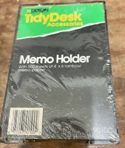 Memo Note Pad Holder Cube Sheets 9010C Dixon TidyDesk- Smokey Lucite Holder