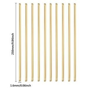 1.6*250mm Welding Rod Brass 10 Pcs Brazing Golden Metalworking Sticks Useful