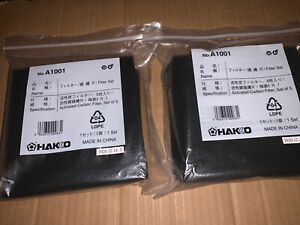 (2) 5 Pks Hakko A1001 Carbon Filters 10 Total Filters! FREE Ship!