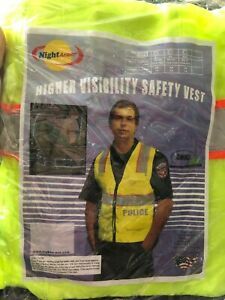 USTEK “Night Armor” Electroluminescent Safety Vest battery powered neon lights