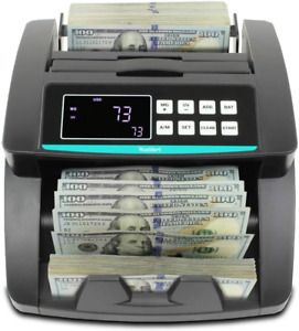 Money Counter with UV/MG/IR/DBL/HLF/CHN Counterfeit Detection - 1,500 Bills/Min