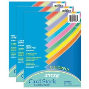 PACON 101168-3 (3 PK) CARD STOCK 8.5X11
