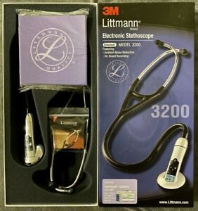 **NEW IN BOX** 3M™ Littmann® Electronic Stethoscope Model 3200 Bluetooth Black