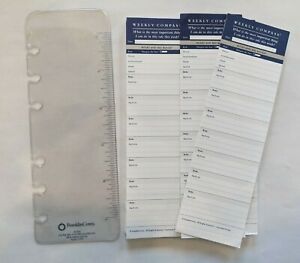 FranklinCovey Pocket Size Weekly Compass Inserts + Pagefinder 60 Cards 3.5&#034;x6&#034;