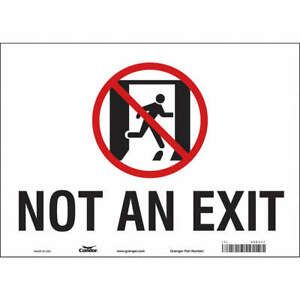 CONDOR 480J11 Safety Sign,10 in x 14 in,Vinyl