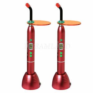 2*New Dental 5W Wireless Cordless LED Curing Light 1800mw Tool US Fast Ship Sc