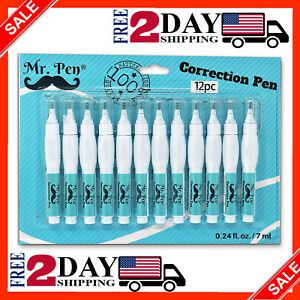 Mr. Pen- Correction Pen, Correction Fluid, Pack of 12, Correction liquid White,