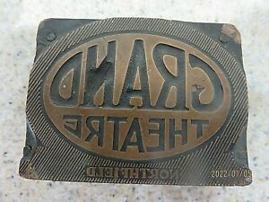 Vintage Printers Block Grand Theater Northfield