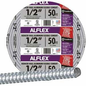 Southwire 1/2 In. x 100 Ft. Aluminum Flexible Flexible Metal Conduit 55082103  -