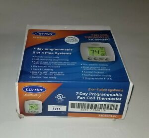 Carrier 7-Day Programable Fan Coil Thermostat 33CSSP3-FC