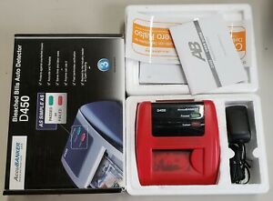 [USED, GOOD] AccuBANKER D450 Bleached Bills Auto Detector Red