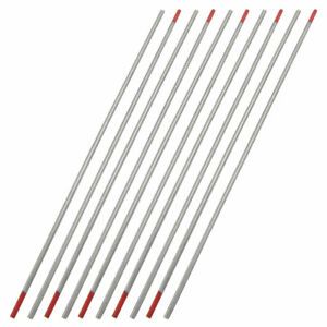 2mm x 150mm Welding Ceriated Red Tungsten Electrodes 10 Pcs