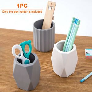 Desk Organizer Geometric Pencil Holder Home Office Save Space Modern Stationery