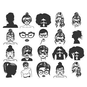 Woman Svg Bundle - 20 High Quality Images- SVG CUT Files DXF/PDF/SVG/EPS/PN