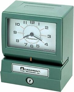 Acroprint Model 150ER3 Heavy Duty Automatic Time Recorder Prints Day of The W...