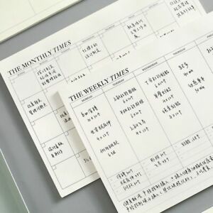 Schedule Time Manager Memo Pad To Do List Notebook Planner Weekly Monthly
