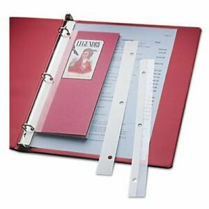 C-line Self-Adhesive Attaching Strips, 3-Hole Punched, 11 x 1, 200/BX (CLI64713)