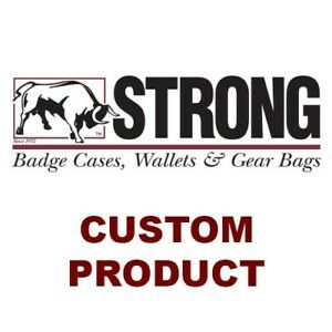 Strong Leather 81110-0682 Black Neck/Belt Holder/Pouch Police Badge Case