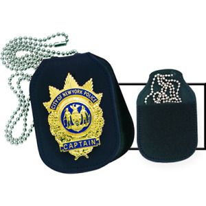 Strong Leather Company Clip-On Badge Holder - Oval - Hook &amp; Loop® Closure