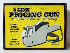 New Open Quick and Accurate 2 Line Pricing Gun Harbor Freight Tools 95878