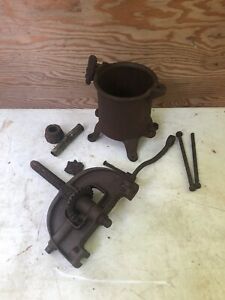 2030 Enterprise Mfg Co Cast Iron 4 Quart Sausage Stuffer Press Parts Or Repair