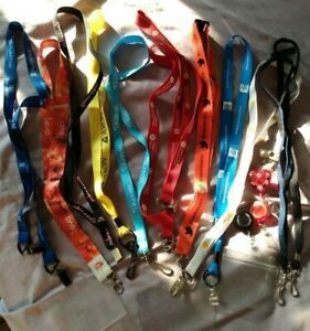 LOT of 15 UNIQUE LANYARDS ID HOLDERS/DRAWSTRING PULLYS/KEYRINGS/ADVERTISING+