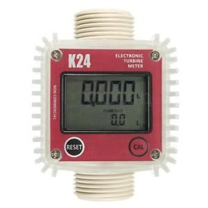 Pro K24 BSP/NPT Turbine Digital Fuel For Diesel Flow Meter Chemicals