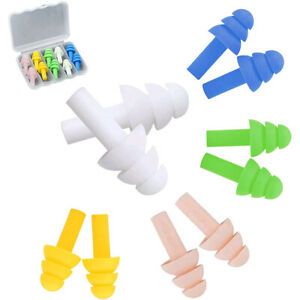 Washable Soft Waterproof Noise Ear Plugs Sleep Ear Plugs Silicone Earplugs