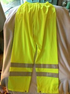Occunomix Class E Hi-Viz Workwear Lux-Tenbr Pants Yellow Size Large 107-2004