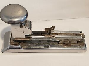 Vintage Mid-Century Ace Pilot Stapler Model  404 Made in USA Chicago ILL Patent