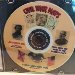 The Civil War Maps CD  from Vintagechannel Old