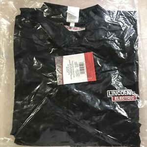 Lincoln Electric, FR Welding Lab Coat - Medium, Black