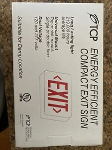 TCP LED ENERGY EFFICIENT COMPACT EXIT SIGN