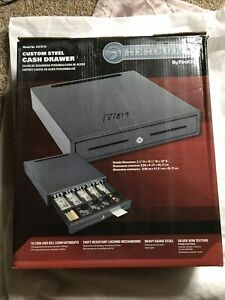 Hercules CD1618 Cash Drawer with Key Lock, POS Cable Management NIB