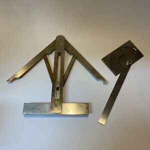 Vtg General Tools No 835 Angle Divider &amp; No 17 Protractor