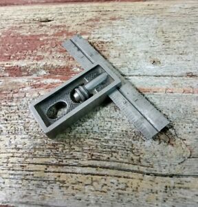 VINTAGE LS STARRET NO.13A 4&#034; DOUBLE SQUARE NO.4GRAD BLADE TOOLMAKERS MACHINIST