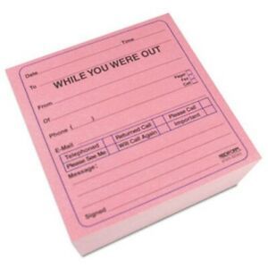 Rediform While You Were Out Self-Sticking Message Cube, 512 Forms (RED47696)