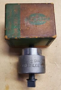 Greenlee Radio Chassis Punch  730 1-1/4&#034; 1.25&#034; Vintage Original Box EXCELLENT!