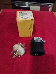 1 NIB HUBBELL HBL2711 TWIST-LOCK PLUG 30A 125/250V 3P 4W NEMA L14-30P ( 2 AVAIL)